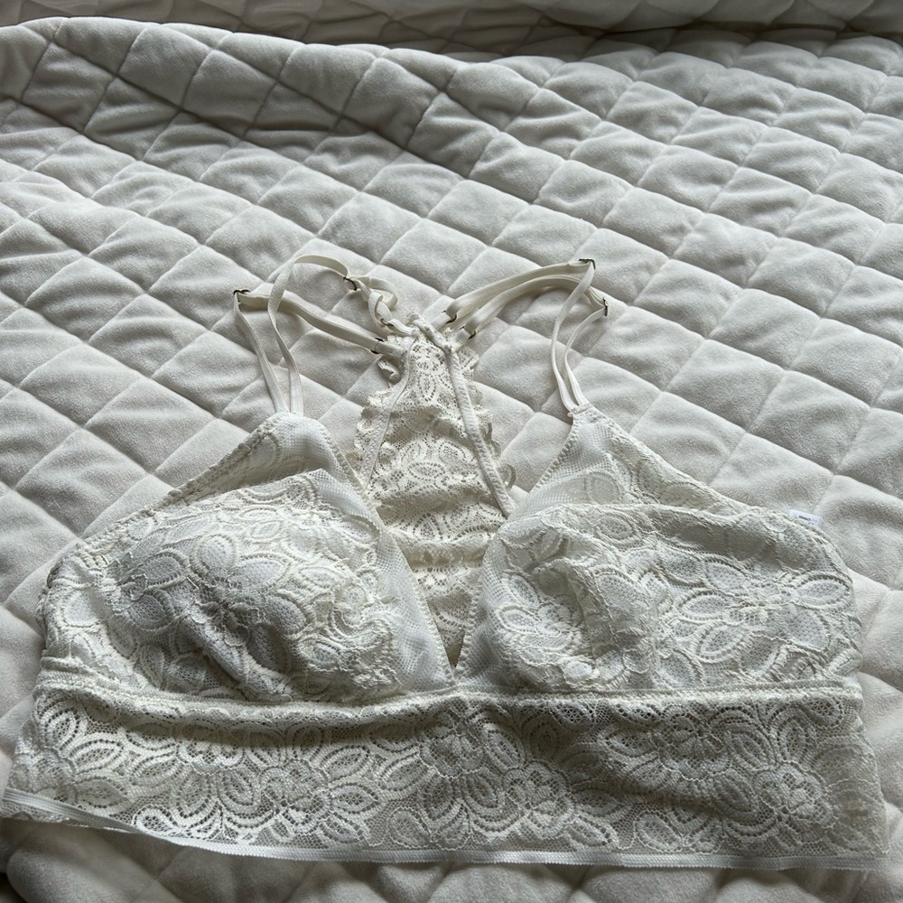 off white aerie bralette